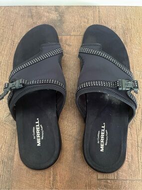 Merrell Navy Slide Sandals with Buckle  Size 11